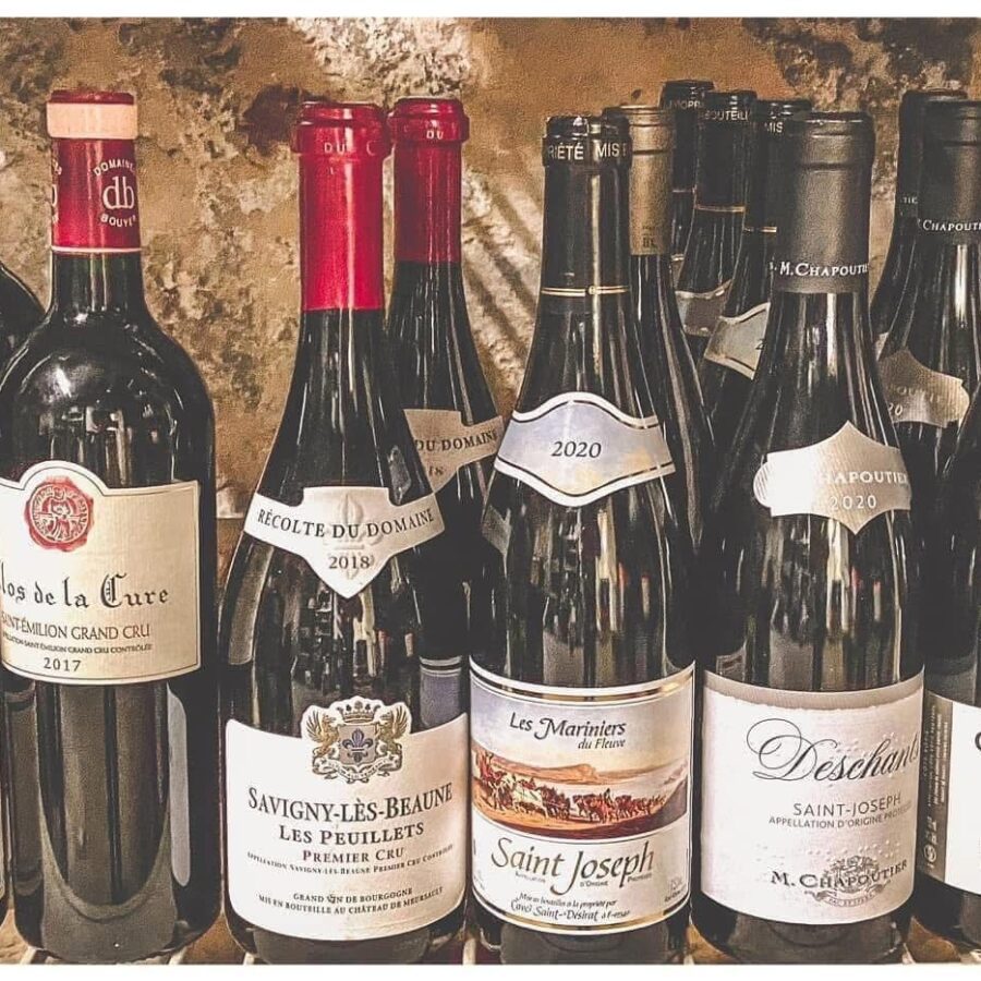 Sélection de vins français servis au restaurant Au Petit Zinc à Lyon